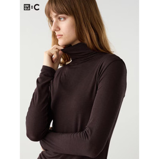 【鯊魚日本代購】UNIQLO極暖女發熱衣 HEATTECH 高領T恤 (長袖) 9%羊毛 #日本官網全系列預購空運