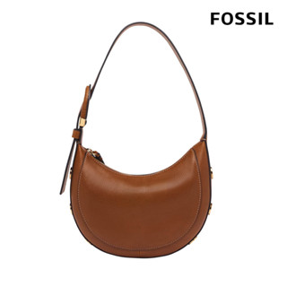 FOSSIL Harwell 真皮新月肩揹包-咖啡色 ZB1916200