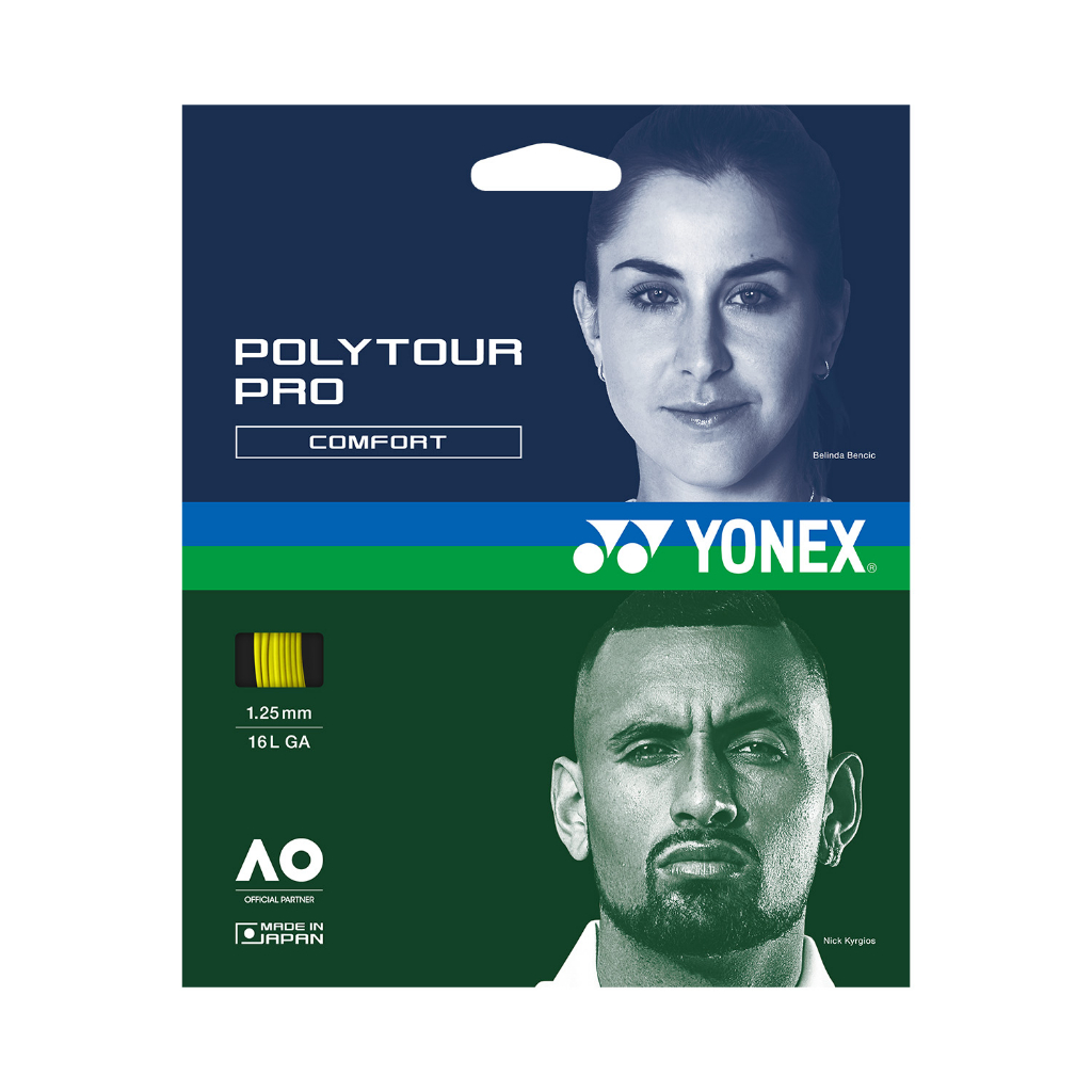 YONEX POLYTOUR PRO 網球線 圓線 最多YONEX簽約選手使用款 (Kyrgios/Ruud使用款)