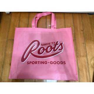(全新)正品專櫃Roots限量粉色購物袋