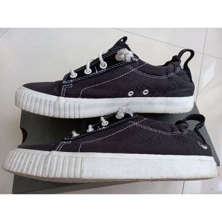 Timberland 女鞋 女 休閒鞋 帆布鞋 7號 24cm 黑色