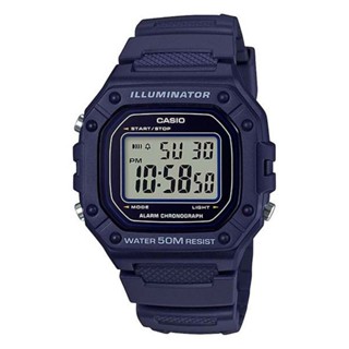 CASIO (W-218H-2A) 數位流行電子錶 學生 當兵 運動 防水50米