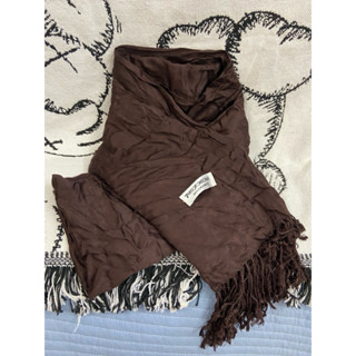 全新 咖啡色 Pashmina /100%CASHMERE 喀什米爾 尼泊爾 保暖純手工 圍巾 絲巾 披肩