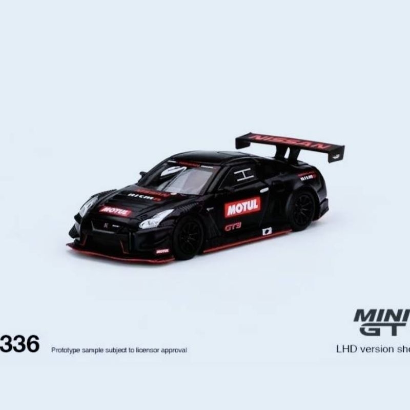 MINI GT 336 全新未拆封 左駕版 Nissan GT-R R35 Nismo GT3 消光黑色 附膠盒