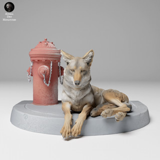 Tazo工坊[AD] 郊狼場景 Coyote (Canis Latrans) pose2 3D列印模型UW2