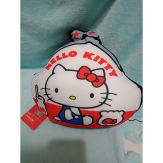 三麗鷗45週年Hello Kitty零錢包造型抱枕(可翻轉成頸枕)