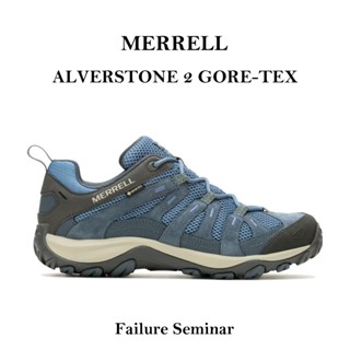 MERRELL ALVERSTONE 2 GORE-TEX 男鞋 戶外機能 防水 登山鞋 藍 灰 低筒 運動鞋