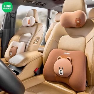 LINE Friends 熊大 丘可 汽車頭枕 護頸 護腰記憶枕