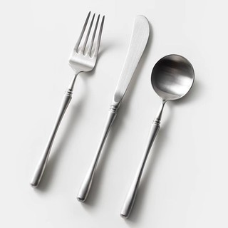 { Anson's Collections } 復古風磨砂不鏽鋼主餐叉刀杓#簡約#質感