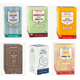 現貨♥️美國代購 Trader Joe’s 無咖啡因 安神茶草本茶 血澄 薄荷綠茶 伯爵茶 薑黃花草茶 紅茶