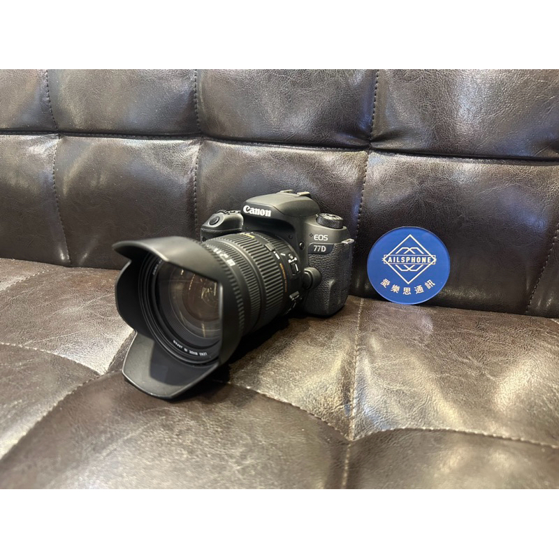 優質二手單眼相機 Canon EOS 77D + Sigma 17-50mm超廣角變焦鏡頭＋遮光罩＋相機包
