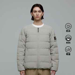 【國家地理服飾】男女同款 HERON 輕量羽絨外套 - 米色(鵝絨升級款)