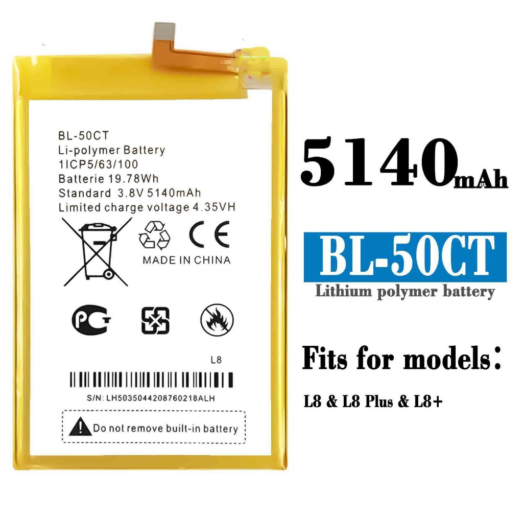 #適用傳音#Tecno L8/L8+ L8 PIUS#手機3BL-50CT#大容量內建電池電#板