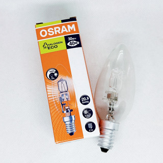 OSRAM 64542B ECO E14 230V 30W 120V 28W 清光 尖清 省電鹵素燈泡蠟燭燈泡 可調光