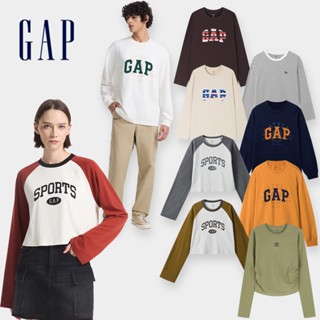 Gap 男女裝 Logo圓領長袖T恤 -多款任選(637277&622464&637542)