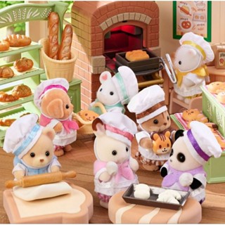全新 日版現貨 Sylvanian Family 森林家族 廚師寶寶7人組(日本限定商品) 拆售 熊貓 波斯貓 貴賓狗