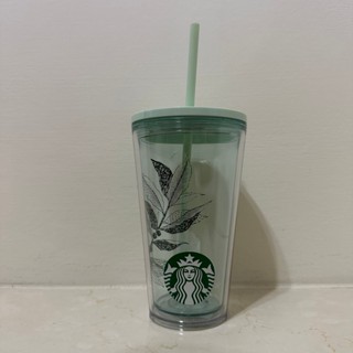 [正品] 星巴克 STARBUCKS 咖啡葉TOGO冷水杯 吸管杯