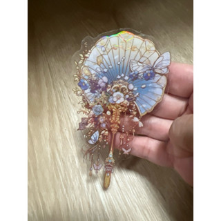復古風格設計透明極光貼DIY