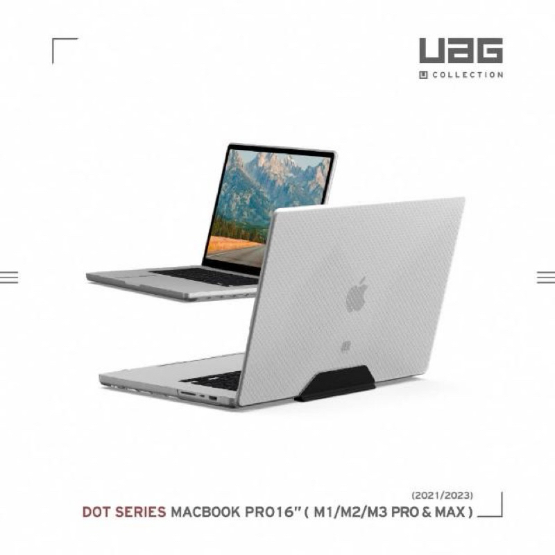 強強滾w UAG (U) Macbook Pro 16吋輕薄防刮保護殼-霧透明(M1/M2/M3 Pro/Max)
