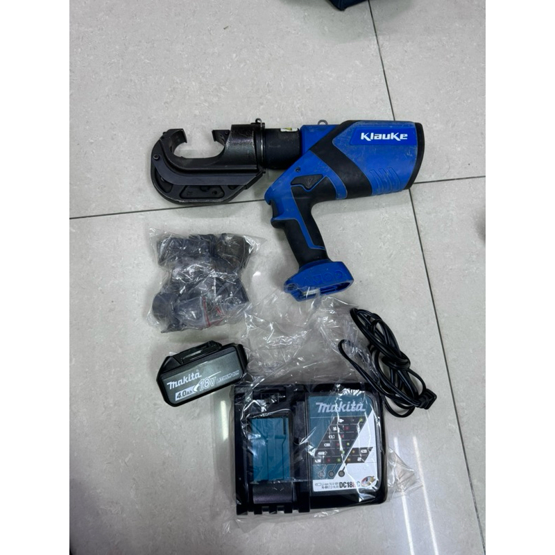 二手外匯 KIAUKE 柯勞克 12噸 壓接機 18V 德國 柯勞克18 V壓接機 12噸 附12個電模具