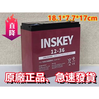INSKEY 電動車 捲線器 UPS 原廠全新12V36 防爆鉛酸大電池 E-BIKE LEADACID BATTERY