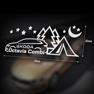 XIII Skoda Octavia Combi 露營情境車貼