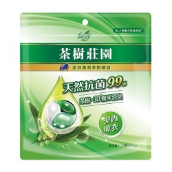 茶樹莊園 茶樹天然濃縮抗菌洗衣球 酵素淨白 (23顆/包)