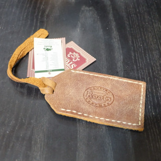 Roots 皮革行李掛牌 行李 掛牌 加拿大品牌 皮革 行李箱 吊牌