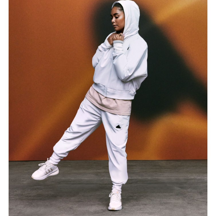 Threeg🐲ADIDAS Z.N.E. 運動長褲 拉鍊口袋 吸濕排汗 AEROREADY 女款 白色 IS1874