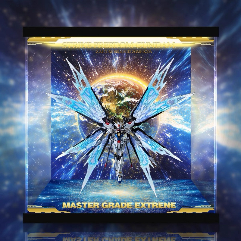 《Yao 挖寶趣》 MGEX BANDAI 萬代 突擊自由 強襲自由 攻擊自由 鋼彈 專用展示盒
