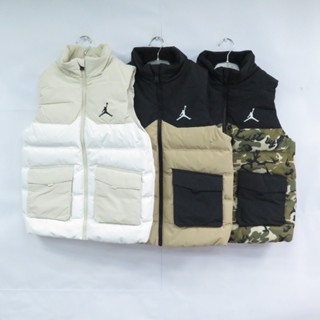 JORDAN JD2442021GS-羽絨馬甲 背心 大童 男女 外套 防潑水 休閒保暖【iSport愛運動】