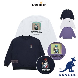 KANGOL 袋鼠 小男孩 大學T 獨家款【64558015】時尚 長袖 情侶裝 壞男孩