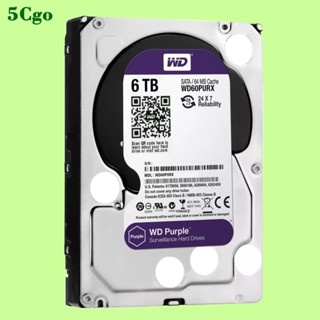 5Cgo.全新WD/西部資料 WD60PURX 6TB 3.5吋 紫標Purplr 桌上型電腦錄影機DVR安防監控專用