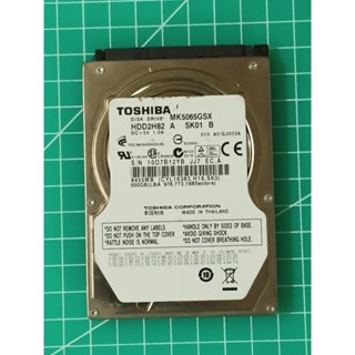 TOSHIBA東芝 2.5吋SATA 500GB(500G) NB筆電硬碟 MK5065GSX (不良/故障/521)