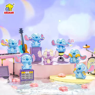 ✿AREA.TOY✿ 迪士尼史迪奇音樂敲敲樂盲盒 盒玩 玩具 音樂 汽車擺件 木魚