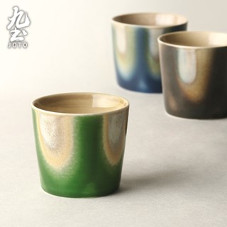九土創意陶瓷湯吞杯復古杯茶杯陶瓷咖啡杯湯吞高顏值甜點杯水杯餐廳辦公室景德鎮杯子主人杯杯子推薦咖啡杯推薦CUPR0601