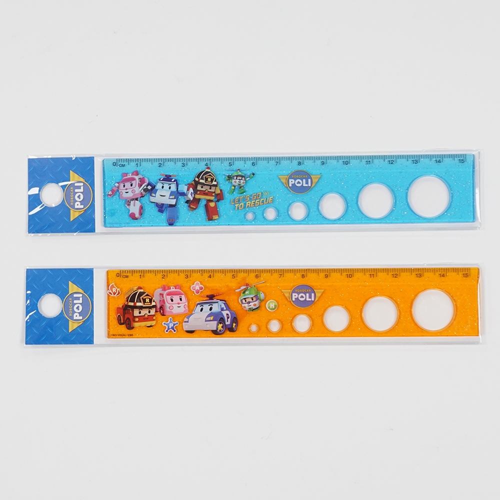 波力15cm洞洞尺 (PORU20-2) 洞洞尺 尺 直尺 塑膠尺 測量工具 多功能尺 020【久大文具】0148