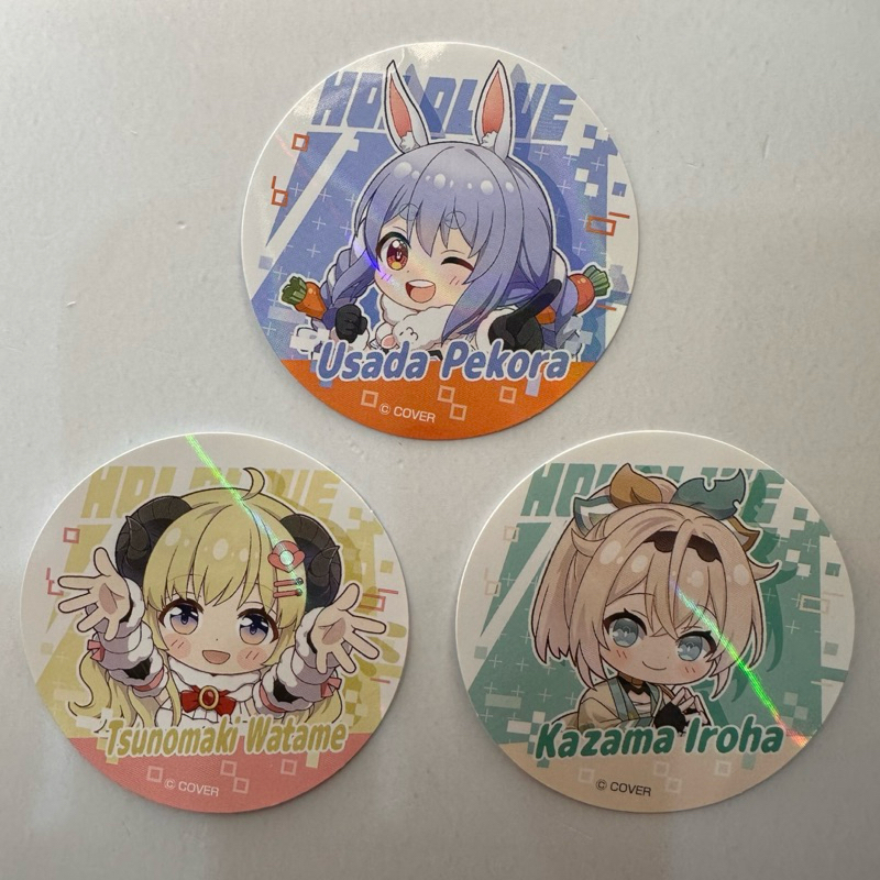 ￥My公仔￥ 日本限定 Hololive 全家 雪花菈米 兔田佩克拉 風真伊呂波 風真 角卷綿芽 今川燒 食玩 貼紙
