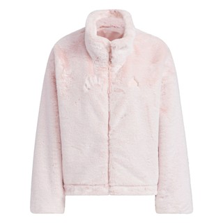 【ADIDAS】愛迪達 WARM JKT 女裝 休閒 立領 毛絨 外套 -JJ1080