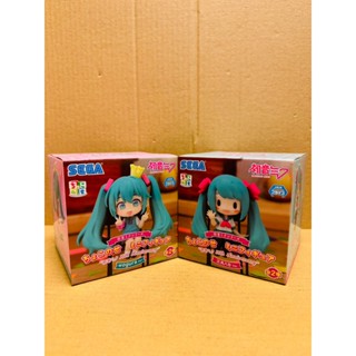 全新現貨 正版 景品 SEGA 初音未來 坐姿 制服 水手服 學生服 16週年紀念 wogura 三月八日 Q版 公仔