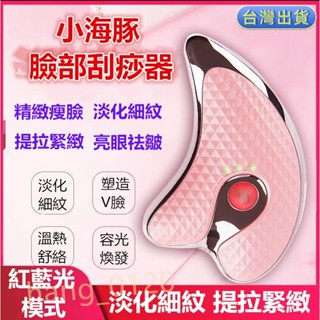 小海豚熱敷刮痧板 刮痧儀 震動加熱刮痧儀 送收納袋 臉部按摩器 刮痧儀 刮痧神器 美容院推薦面部按摩刮痧熱敷