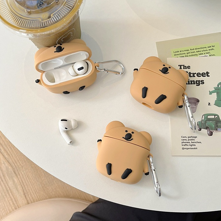 【新款】韓版卡通小熊AirPods pro3 4代 pro2保護殼 4代 3代 1代蘋果2代耳機套 矽膠 耳機殼 禮物