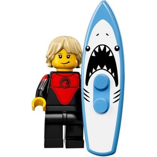 LEGO 樂高 71018 17代 1號 衝浪者 衝浪男 衝浪 鯊魚 人偶包 抽抽樂 人偶