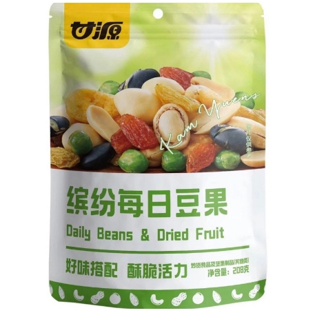甘源 繽紛每日豆果/鮮蝦味蝦條豆果/ 繽紛綜合果仁  208g 獨立小包裝  1單最多20包