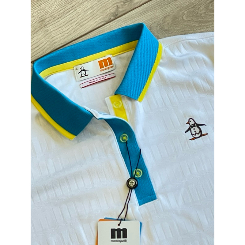 《老爹》原廠現貨 日本製 女生款  企鵝 L號   Munsingwear 女裝 短袖 POLO衫 企鵝牌 衣服