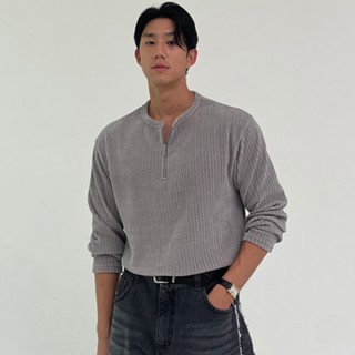 正韓奢華感天鵝絨半拉鍊長袖上衣 3色 YUPPIE 預購商品 1021