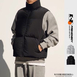 【K-2】完美蓬度 羽絨背心 秋冬必備 羽絨 情侶 寬鬆 穿搭背心 保暖 背心 厚背心 馬甲 K2【K2D116】