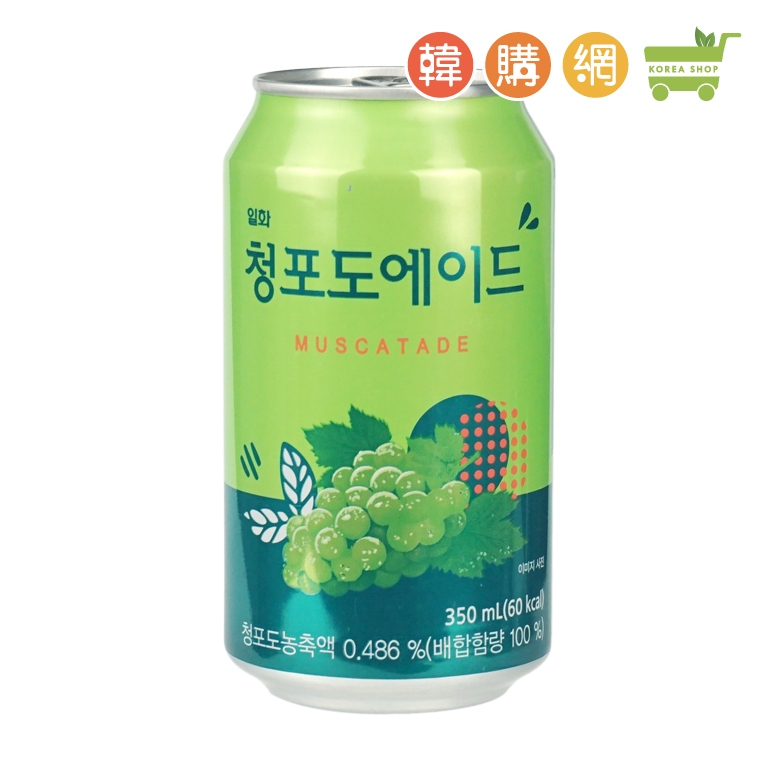 韓國Muscat Ade 青葡萄風味蘇打飲料350ml【韓購網】