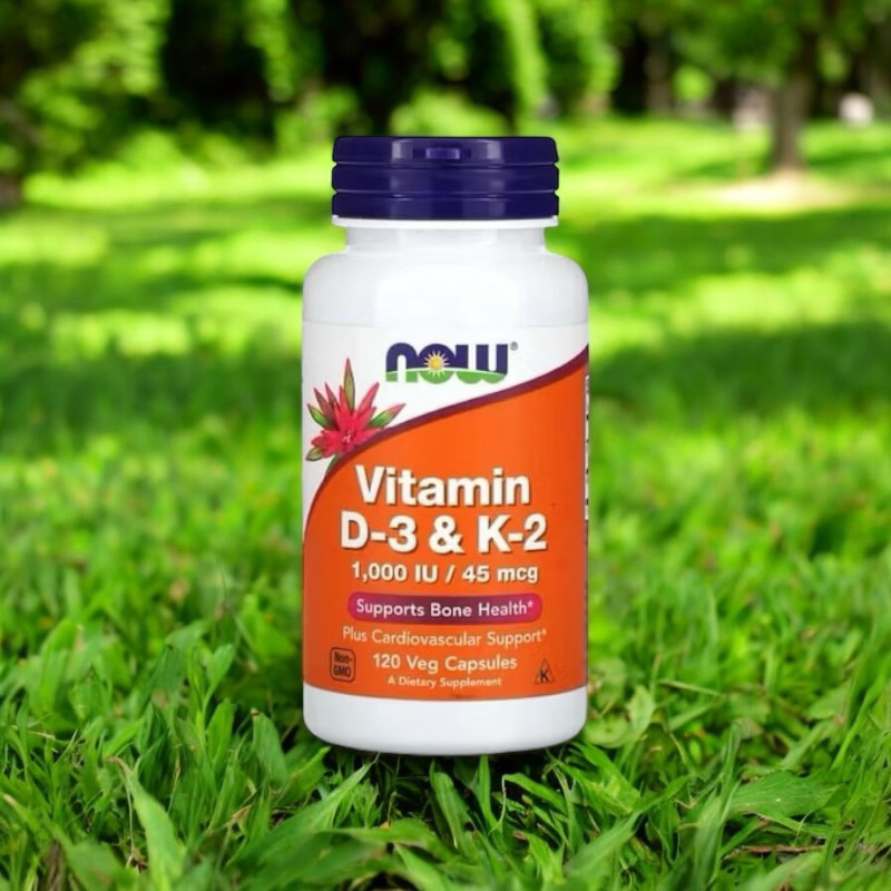 《現貨》NOW Foods 維生素 D3 + K2 素食膠囊 120 顆