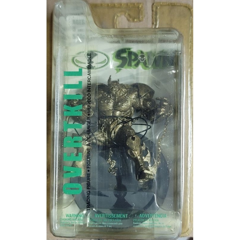 盒微損 全新 MCFARLANE'S SPAWN - 3吋 - 金色 OVERTKILL THE DESTROYER